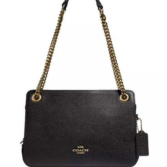 Coach Handbags - Coach Bryant Convertible Black Leather & Suede New